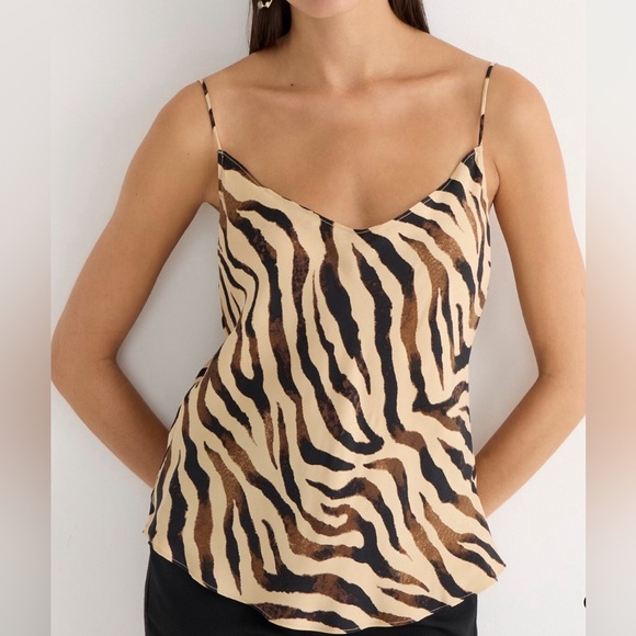 J. Crew Tops - J Crew Zebra Print Camisole sz S